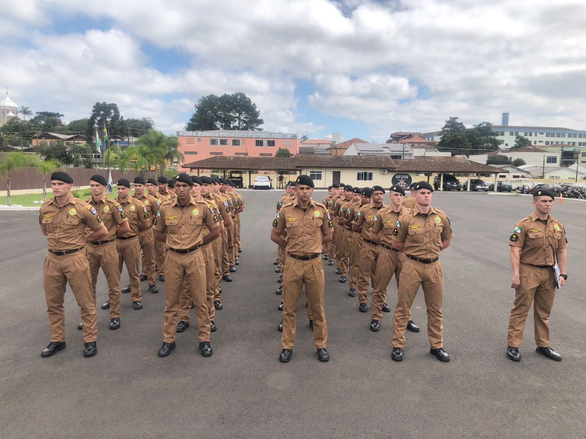 Pol Cia Militar Da Regi O Recebe Refor O Policial Em Est Gio De