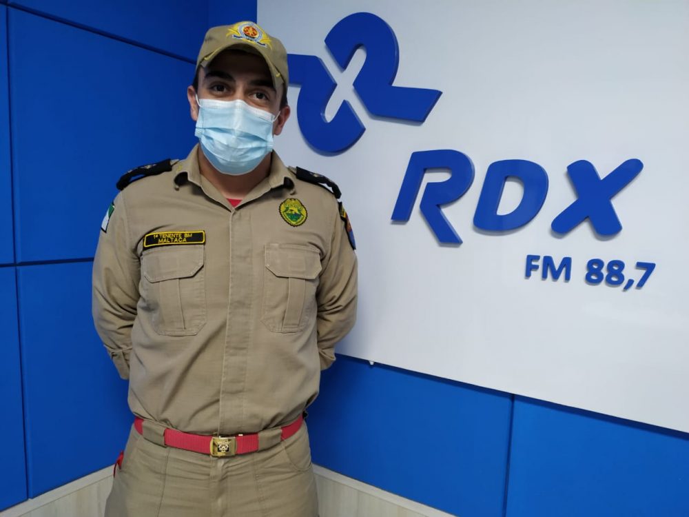 Em entrevista à RDX FM, Tenente Murilo Maltaca alerta para o risco de afogamento no verão