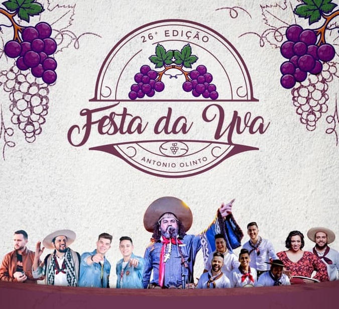 Confira a programação da 26ª Festa da Uva, em Antônio Olinto