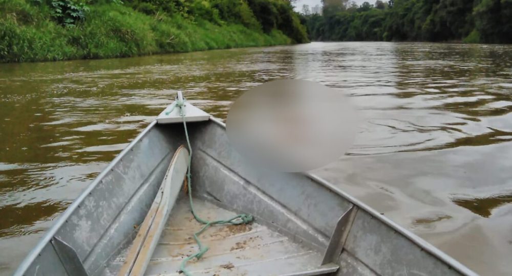 Bombeiros resgatam corpo de idosa nas águas do Rio Negro, em Mafra