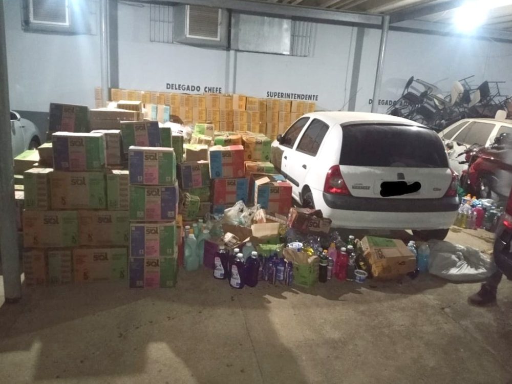 Produtos de limpeza furtados em Garuva (SC) são recuperados pela PM em São Mateus do Sul