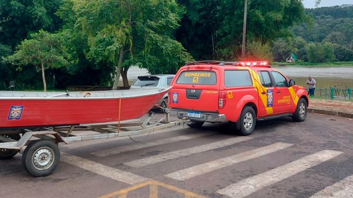Homem segue desaparecido após ser levado pelas águas do Rio Iguaçu em Porto Vitória