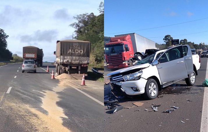 Colisão traseira mata passageiro em rodovia dos Campos Gerais